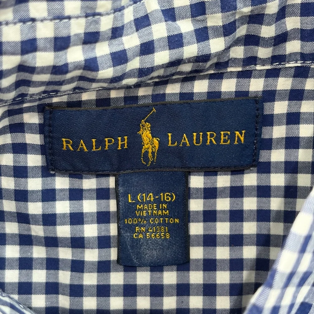RL Gingham Button Down
